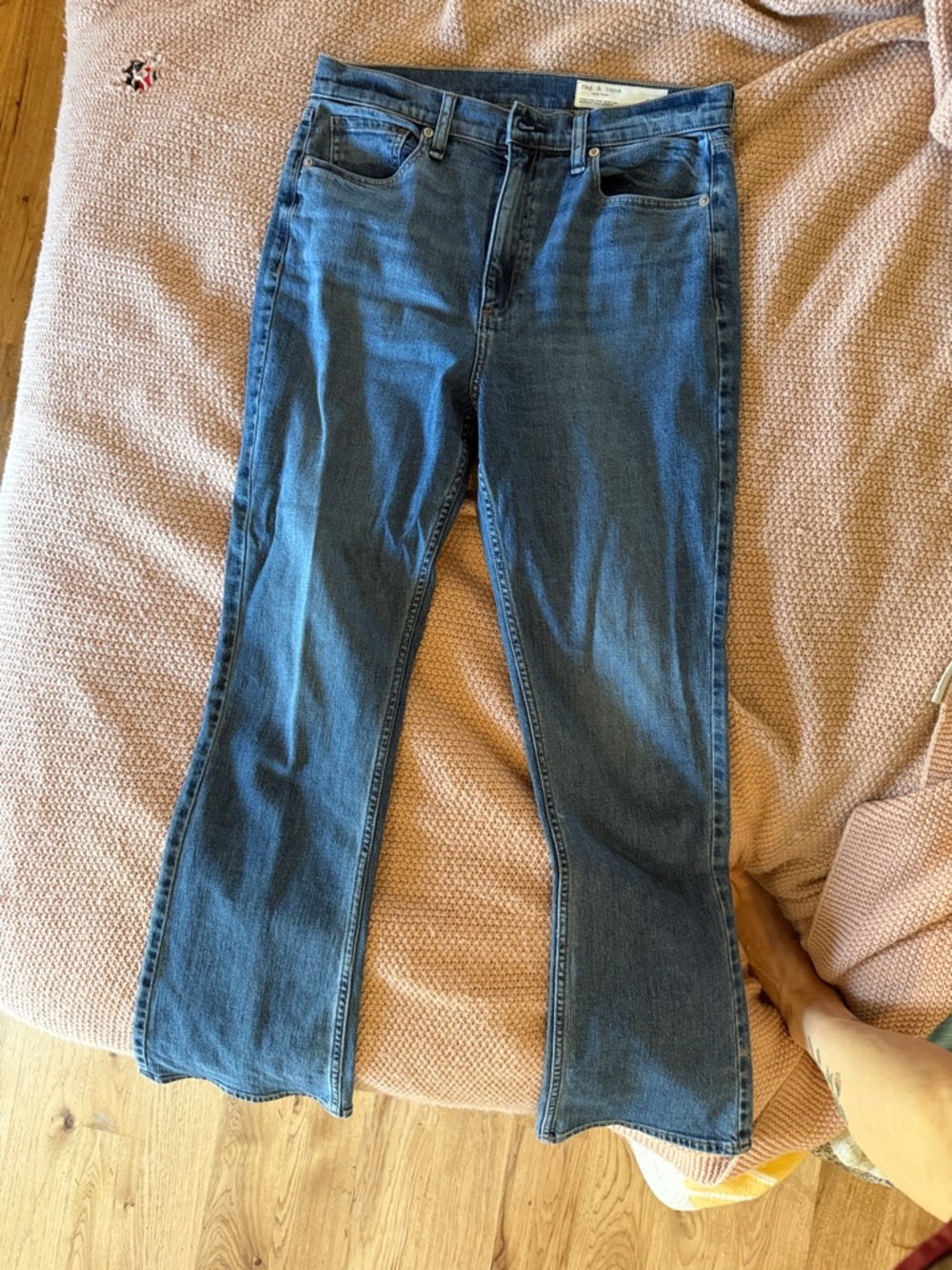 rag & bone Dark Blue Flare Jeans